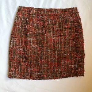 J Crew No. 2 Pencil Skirt in Harvest Tweed